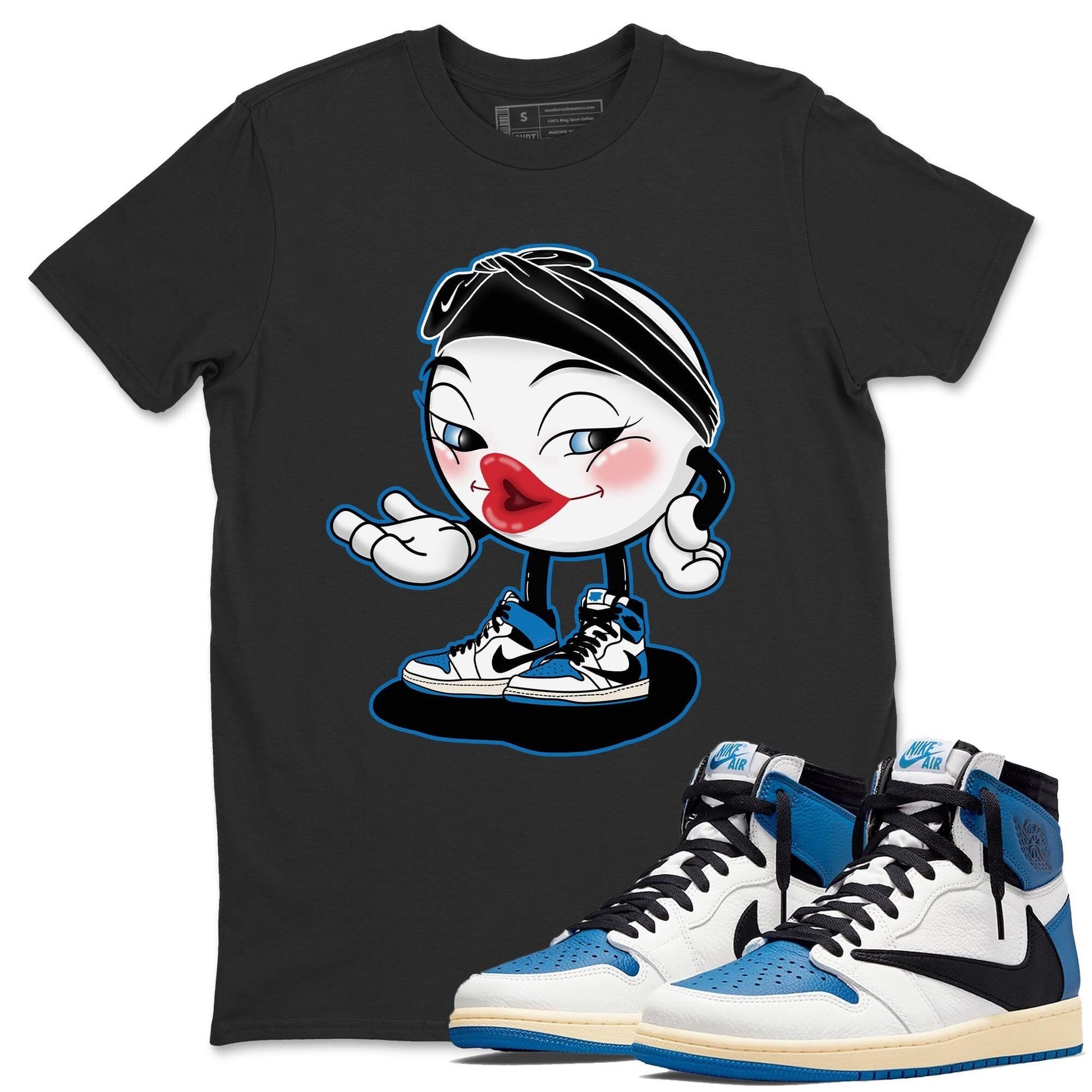 Jordan 1 Travis Scott Fragment Sneaker Match Tees Sexy Emoji Sneaker Tees Jordan 1 Travis Scott Fragment Sneaker Release Tees Unisex Shirts