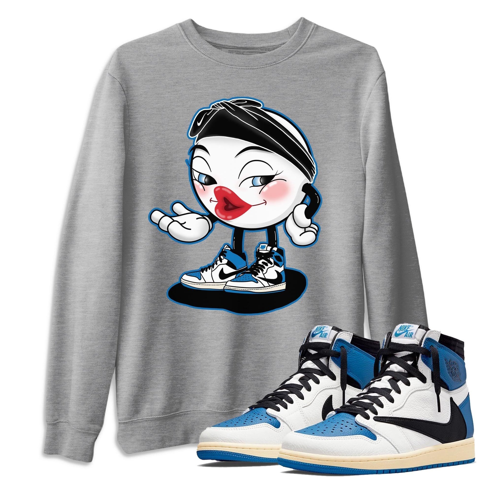 Jordan 1 Travis Scott Fragment Sneaker Match Tees Sexy Emoji Sneaker Tees Jordan 1 Travis Scott Fragment Sneaker Release Tees Unisex Shirts