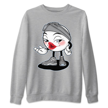 Jordan 11 Cool Grey Sneaker Match Tees Sexy Emoji Sneaker Tees Jordan 11 Cool Grey Sneaker Release Tees Unisex Shirts