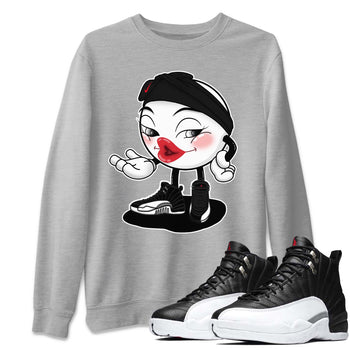 Jordan 12 Playoffs Sneaker Match Tees Sexy Emoji Sneaker Tees Jordan 12 Playoffs Sneaker Release Tees Unisex Shirts