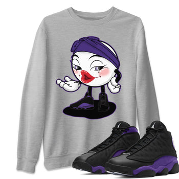 Jordan 13 Court Purple Sneaker Match Tees Sexy Emoji Sneaker Tees Jordan 13 Court Purple Sneaker Release Tees Unisex Shirts