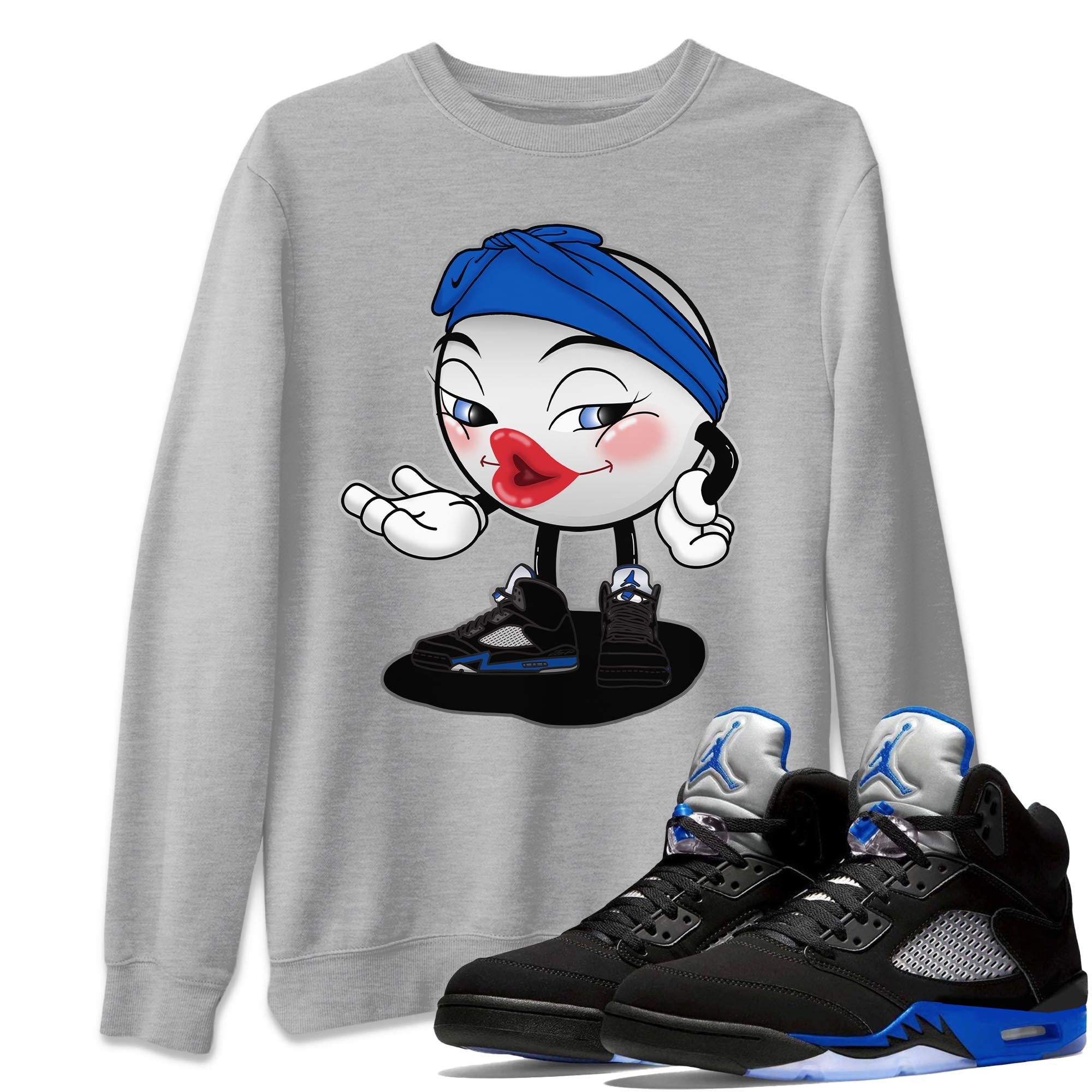 Jordan 5 Racer Blue Sneaker Match Tees Sexy Emoji Sneaker Tees Jordan 5 Racer Blue Sneaker Release Tees Unisex Shirts