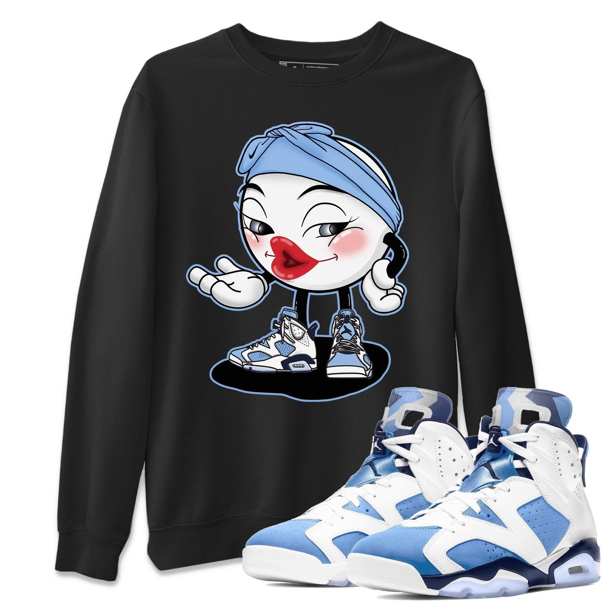Jordan 6 UNC Sneaker Match Tees Sexy Emoji Sneaker Tees Jordan 6 UNC Sneaker Release Tees Unisex Shirts
