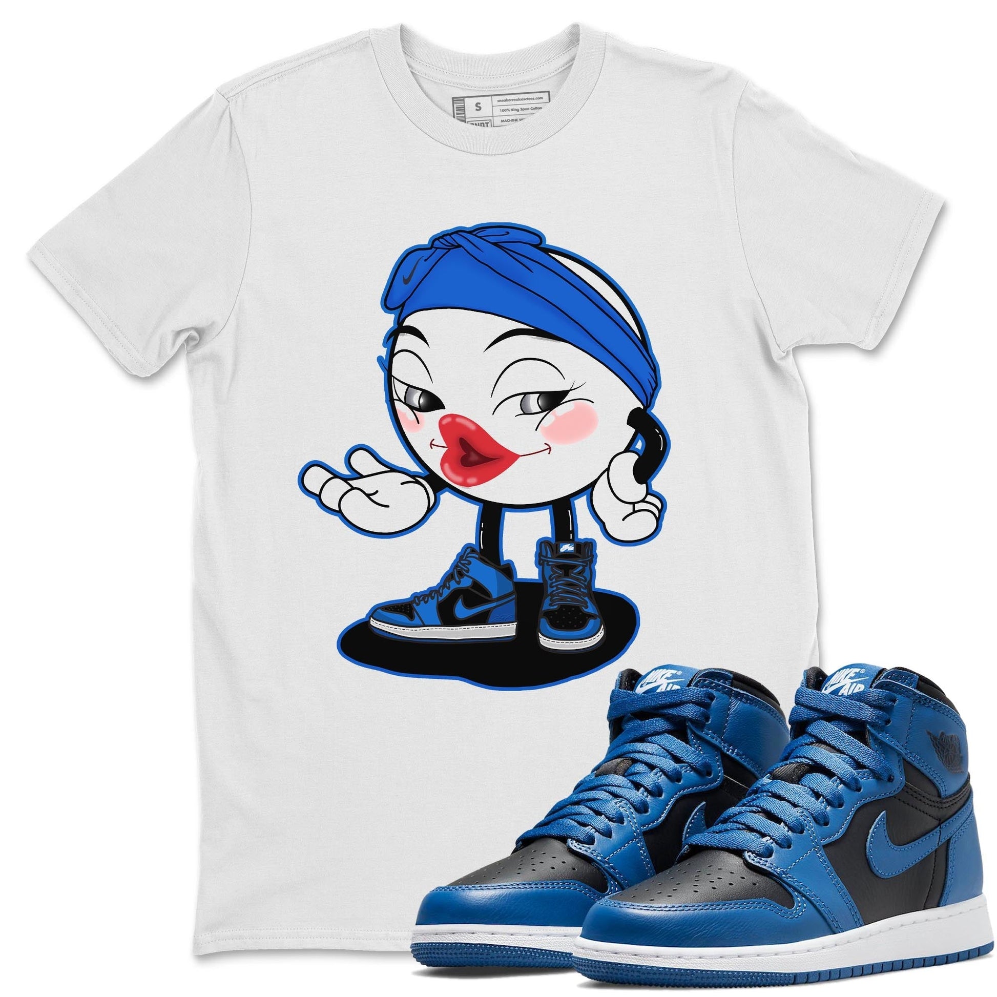 Jordan 1 Dark Marina Blue Sneaker Match Tees Sexy Emoji Sneaker Tees Jordan 1 Dark Marina Blue Sneaker Release Tees Unisex Shirts