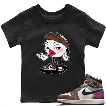 Jordan 1 Hand Crafted Sneaker Match Tees Sexy Emoji Sneaker Tees Jordan 1 Hand Crafted Sneaker Release Tees Kids Shirts
