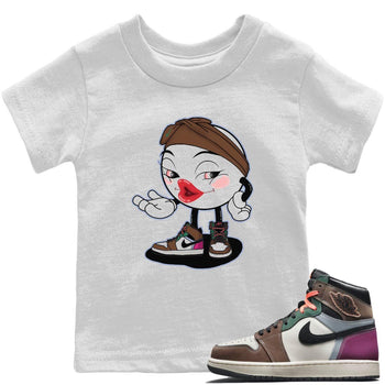 Jordan 1 Hand Crafted Sneaker Match Tees Sexy Emoji Sneaker Tees Jordan 1 Hand Crafted Sneaker Release Tees Kids Shirts