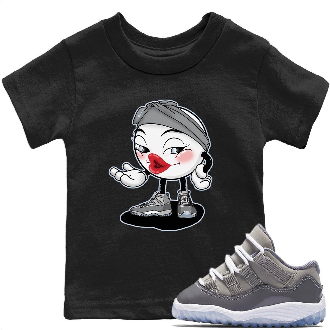 Jordan 11 Cool Grey Sneaker Match Tees Sexy Emoji Sneaker Tees Jordan 11 Cool Grey Sneaker Release Tees Kids Shirts