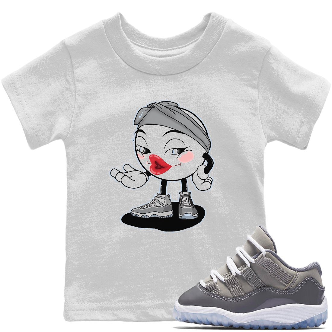 Jordan 11 Cool Grey Sneaker Match Tees Sexy Emoji Sneaker Tees Jordan 11 Cool Grey Sneaker Release Tees Kids Shirts