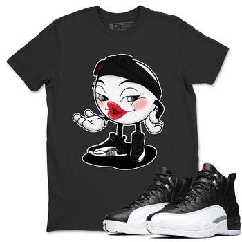 Jordan 12 Playoffs Sneaker Match Tees Sexy Emoji Sneaker Tees Jordan 12 Playoffs Sneaker Release Tees Unisex Shirts
