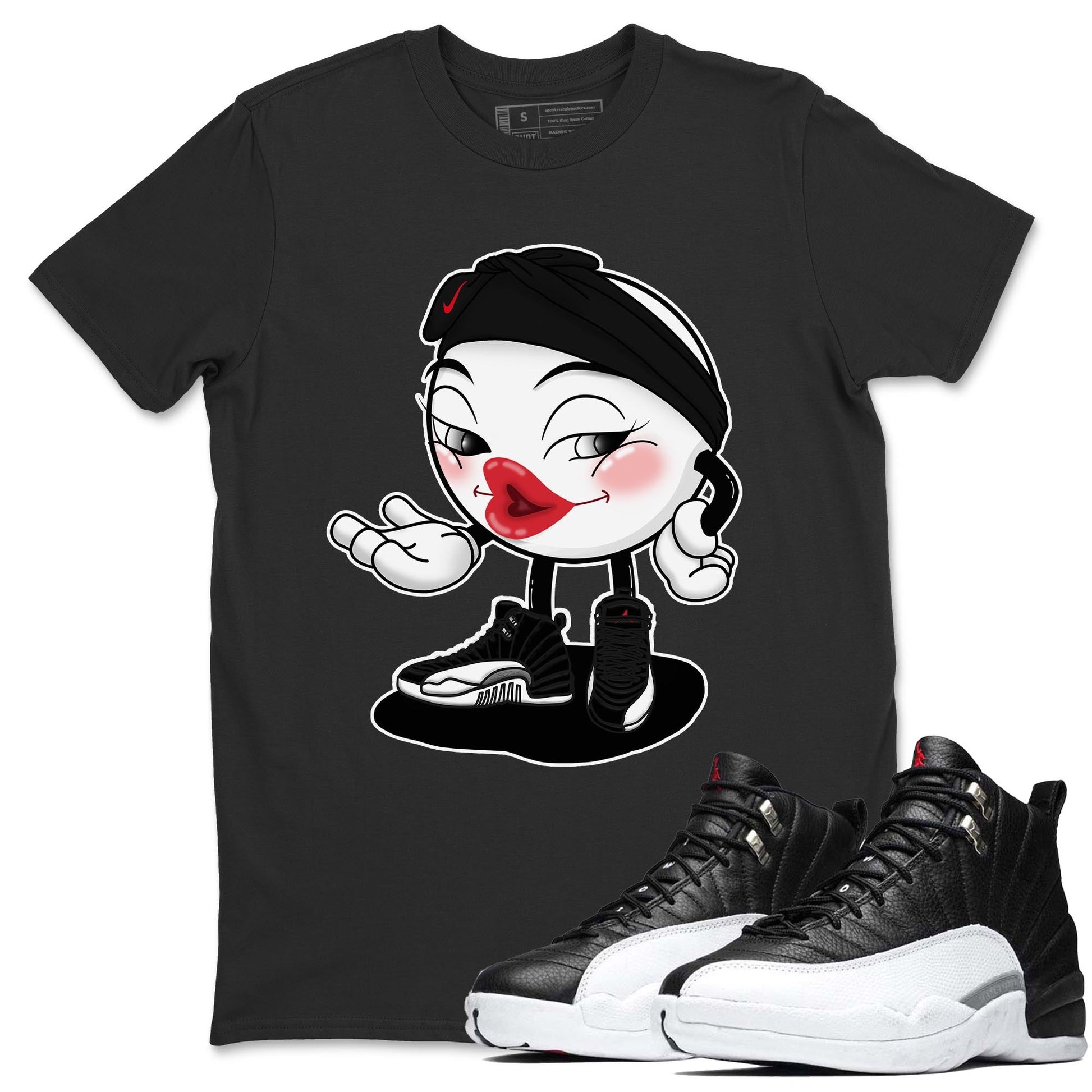 Jordan 12 Playoffs Sneaker Match Tees Sexy Emoji Sneaker Tees Jordan 12 Playoffs Sneaker Release Tees Unisex Shirts