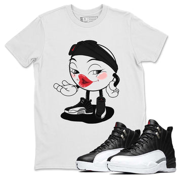 Jordan 12 Playoffs Sneaker Match Tees Sexy Emoji Sneaker Tees Jordan 12 Playoffs Sneaker Release Tees Unisex Shirts