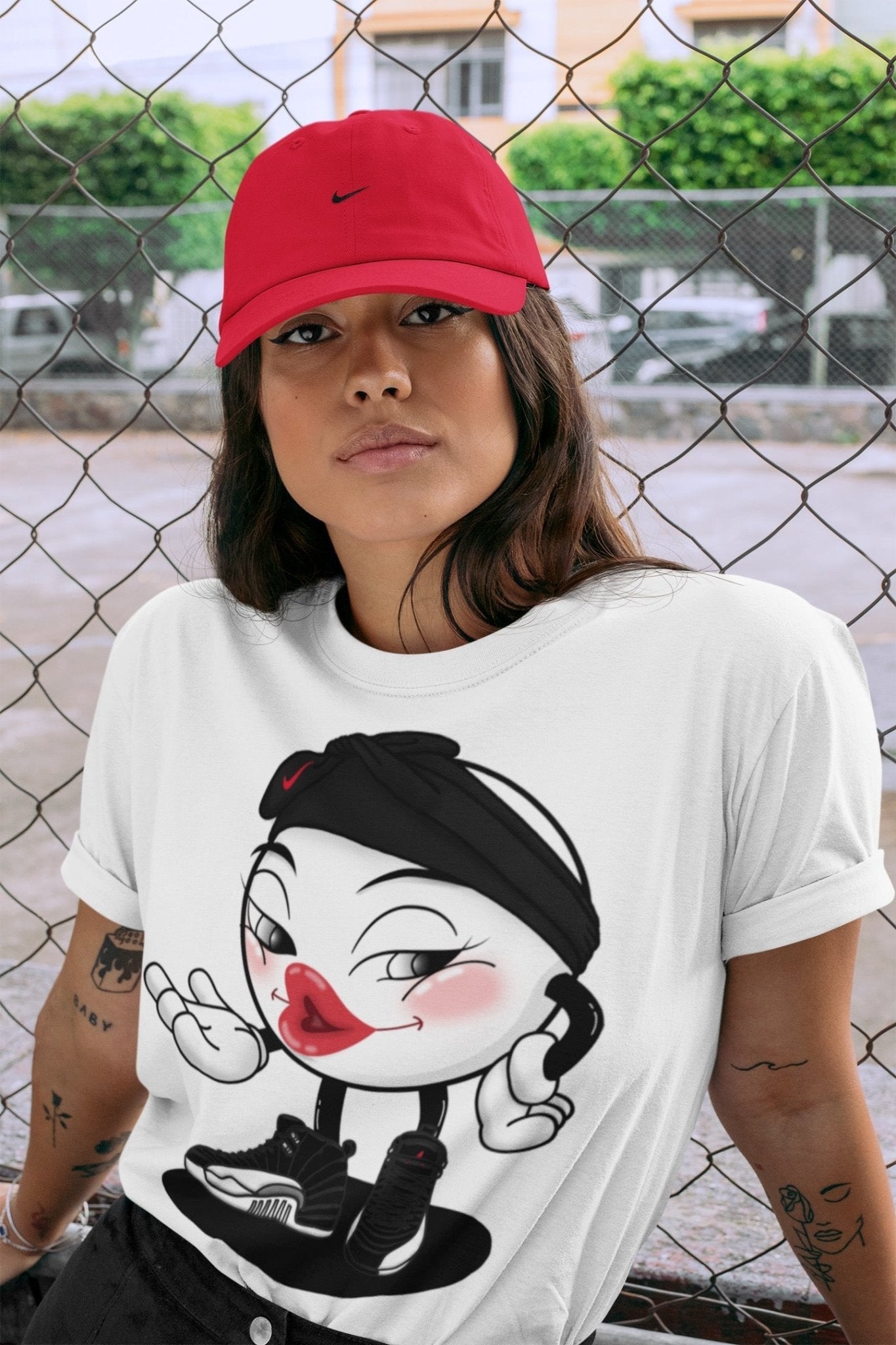 Jordan 12 Playoffs Sneaker Match Tees Sexy Emoji Sneaker Tees Jordan 12 Playoffs Sneaker Release Tees Unisex Shirts