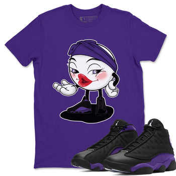 Jordan 13 Court Purple Sneaker Match Tees Sexy Emoji Sneaker Tees Jordan 13 Court Purple Sneaker Release Tees Unisex Shirts