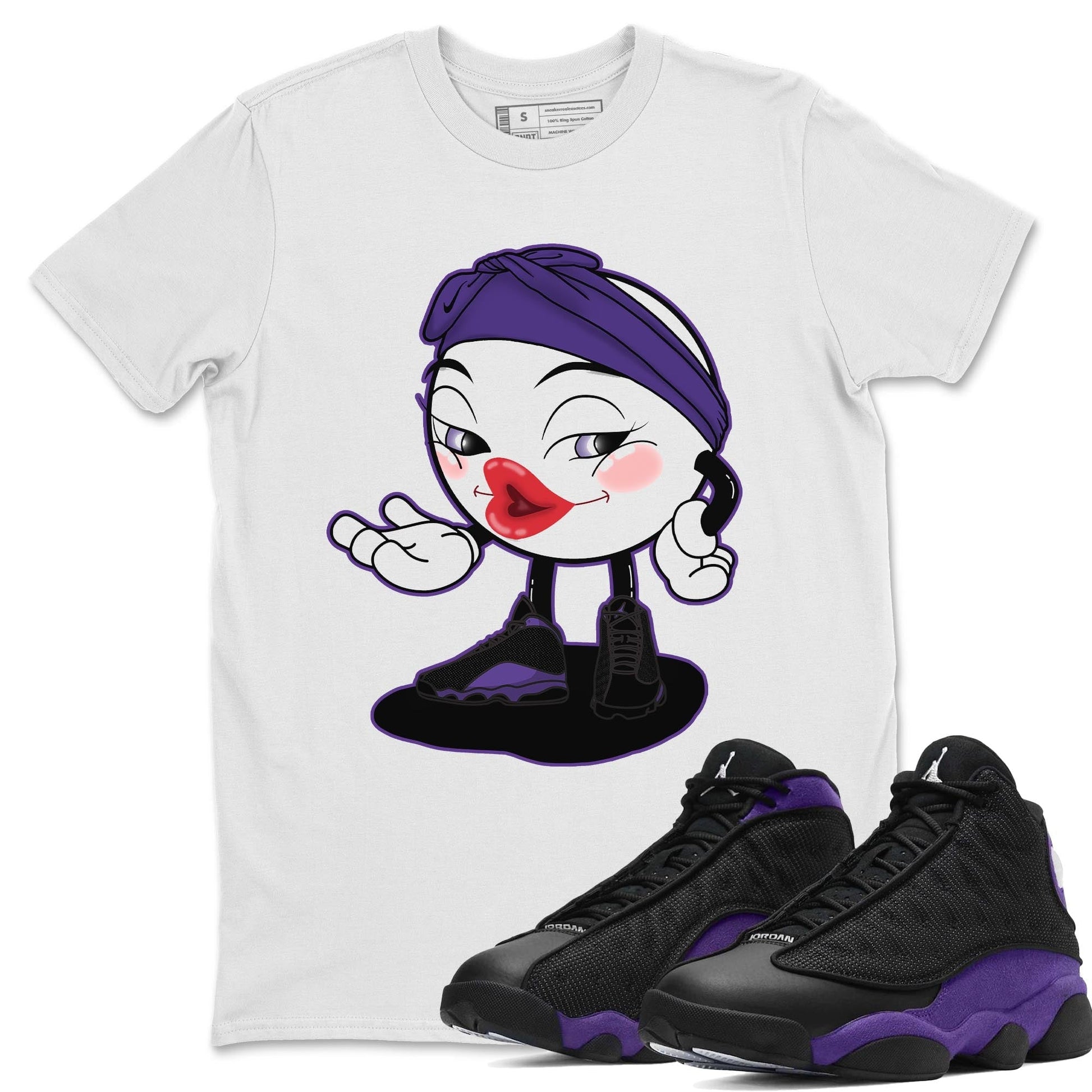 Jordan 13 Court Purple Sneaker Match Tees Sexy Emoji Sneaker Tees Jordan 13 Court Purple Sneaker Release Tees Unisex Shirts