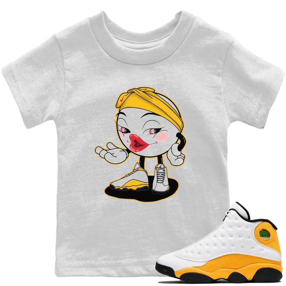 Jordan 13 Del Sol Sneaker Match Tees Sexy Emoji Sneaker Tees Jordan 13 Del Sol Sneaker Release Tees Kids Shirts