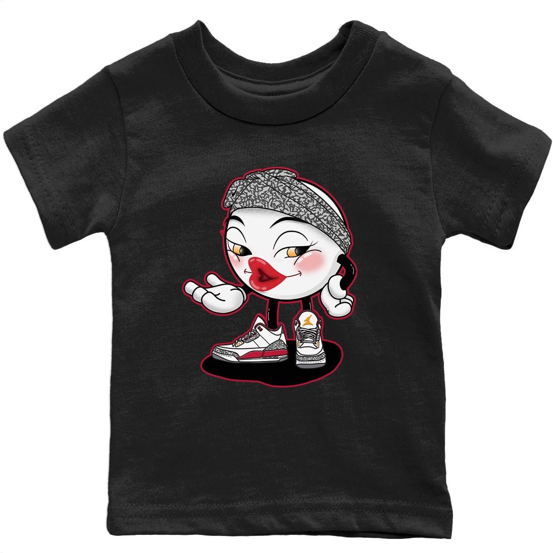 Jordan 3 Cardinal Sneaker Match Tees Sexy Emoji Sneaker Tees Jordan 3 Cardinal Sneaker Release Tees Kids Shirts