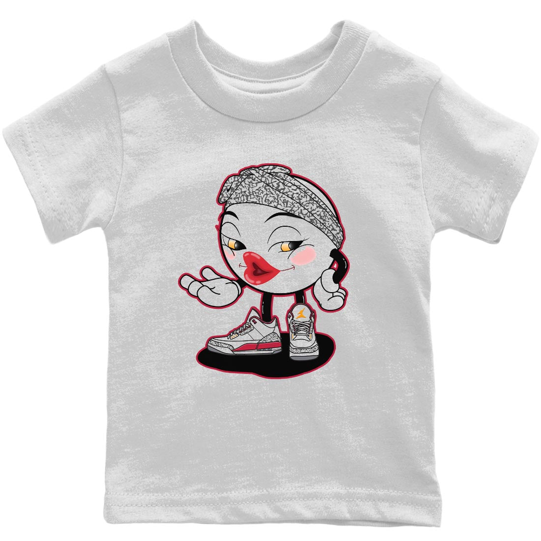 Jordan 3 Cardinal Sneaker Match Tees Sexy Emoji Sneaker Tees Jordan 3 Cardinal Sneaker Release Tees Kids Shirts