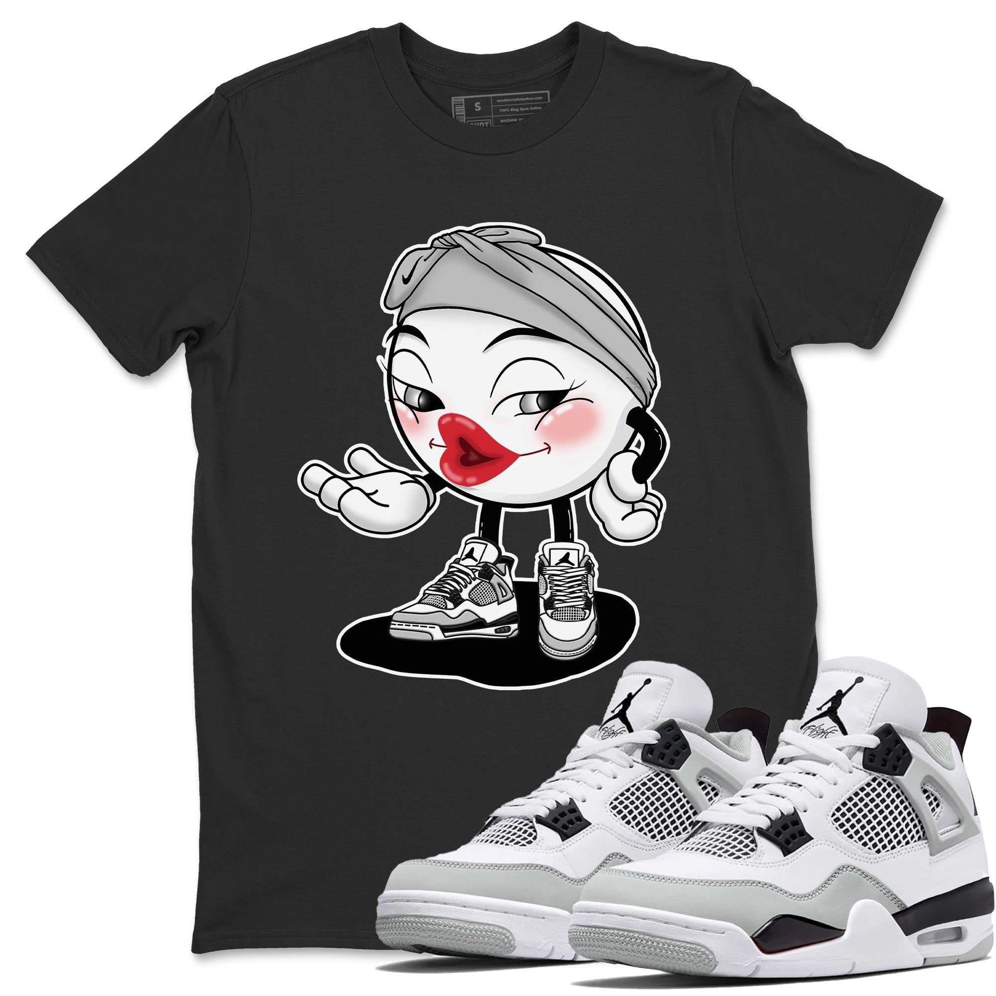 Jordan 4 Military Black Sneaker Match Tees Sexy Emoji Sneaker Tees Jordan 4 Military Black Sneaker Release Tees Unisex Shirts