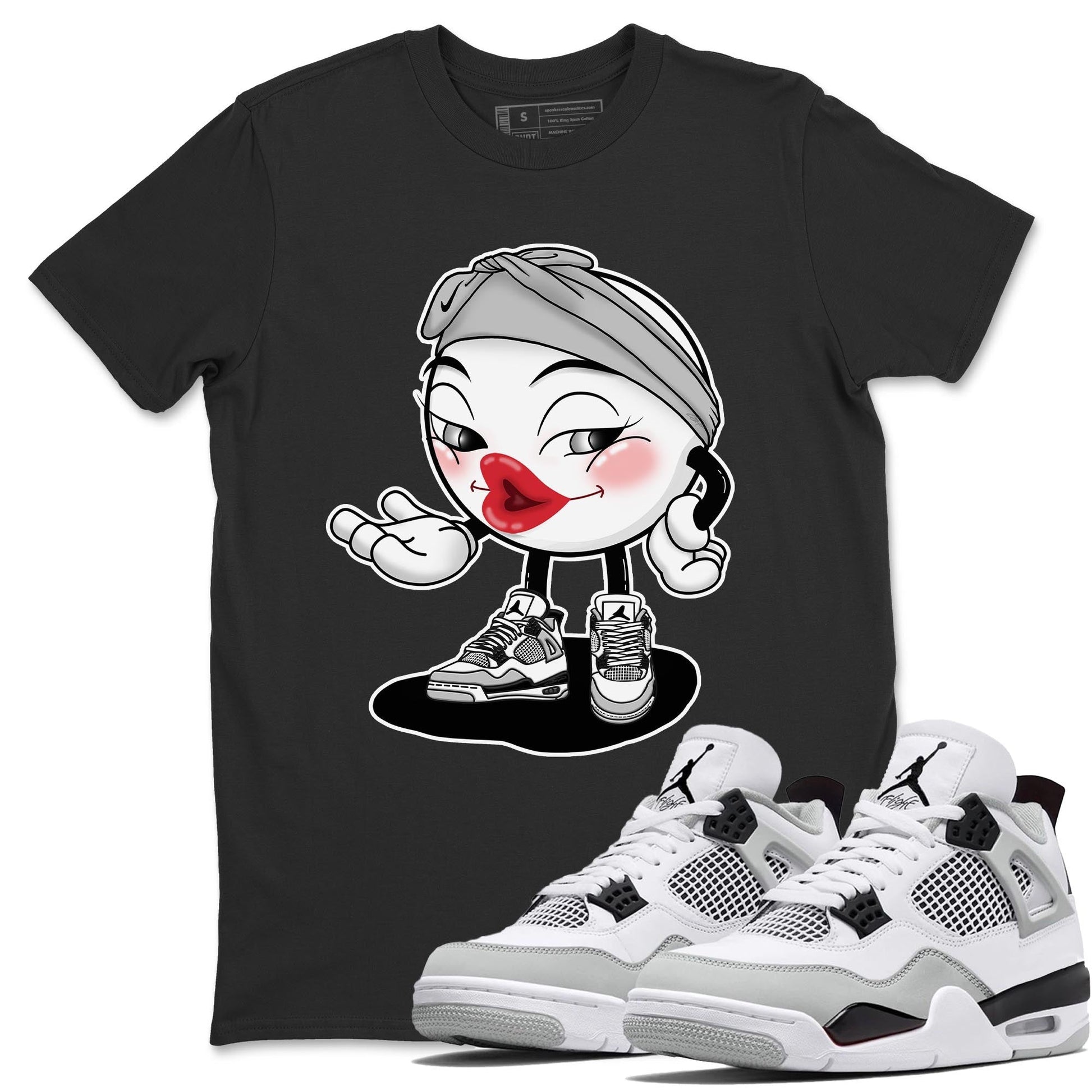 Jordan 4 Military Black Sneaker Match Tees Sexy Emoji Sneaker Tees Jordan 4 Military Black Sneaker Release Tees Unisex Shirts