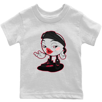 Jordan 4 Red Thunder Sneaker Match Tees Sexy Emoji Sneaker Tees Jordan 4 Red Thunder Sneaker Release Tees Kids Shirts
