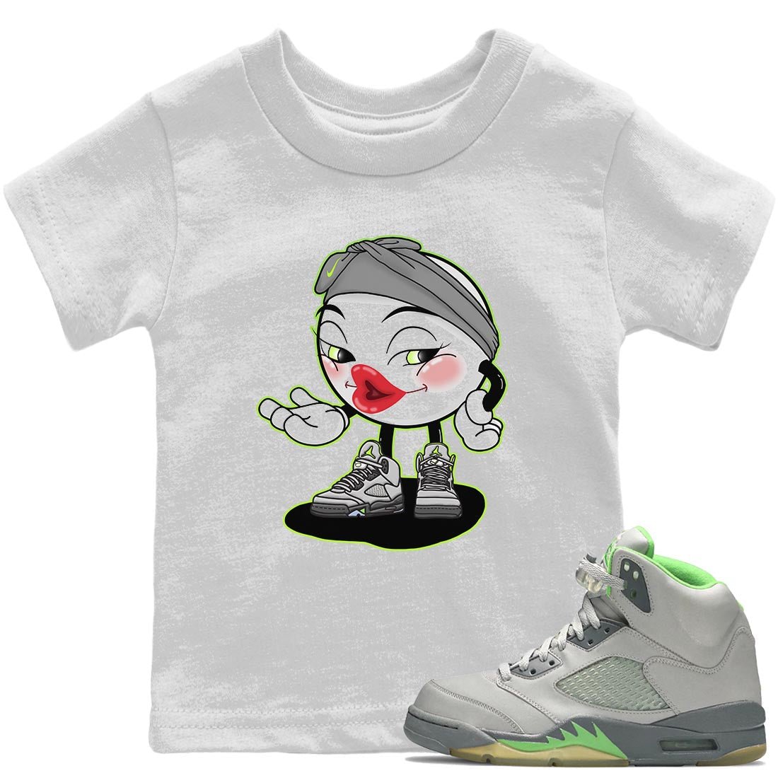 Jordan 5 Green Bean Sneaker Match Tees Sexy Emoji Sneaker Tees Jordan 5 Green Bean Sneaker Release Tees Kids Shirts