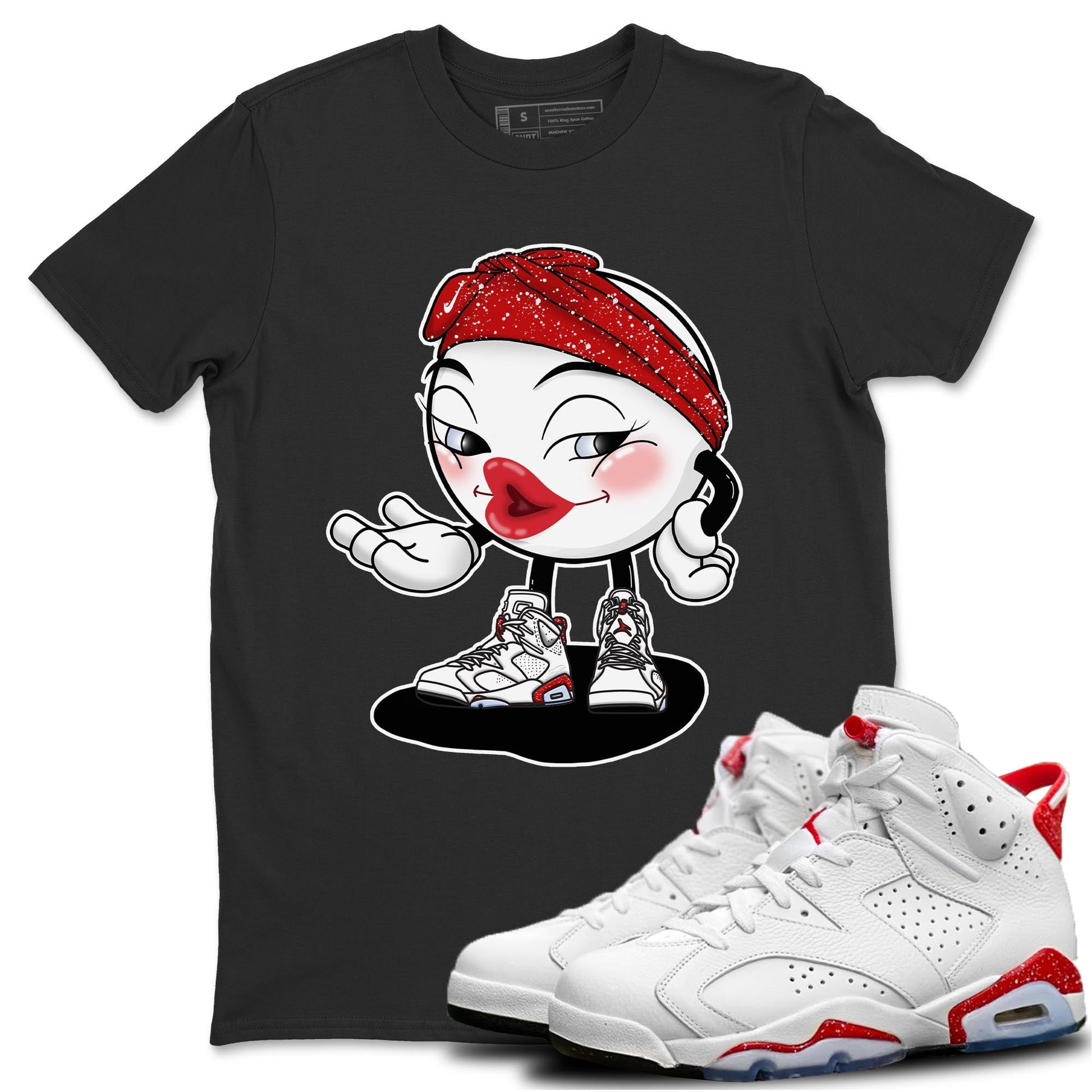 Jordan 6 Red Velvet Cookies Sneaker Match Tees Sexy Emoji Sneaker Tees Jordan 6 Red Velvet Cookies Sneaker Release Tees Unisex Shirts