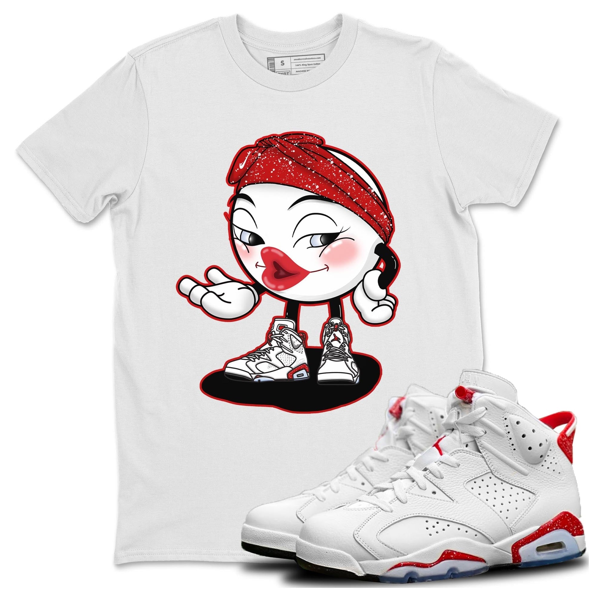 Jordan 6 Red Velvet Cookies Sneaker Match Tees Sexy Emoji Sneaker Tees Jordan 6 Red Velvet Cookies Sneaker Release Tees Unisex Shirts