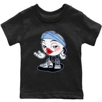 Jordan 6 UNC Sneaker Match Tees Sexy Emoji Sneaker Tees Jordan 6 UNC Sneaker Release Tees Kids Shirts