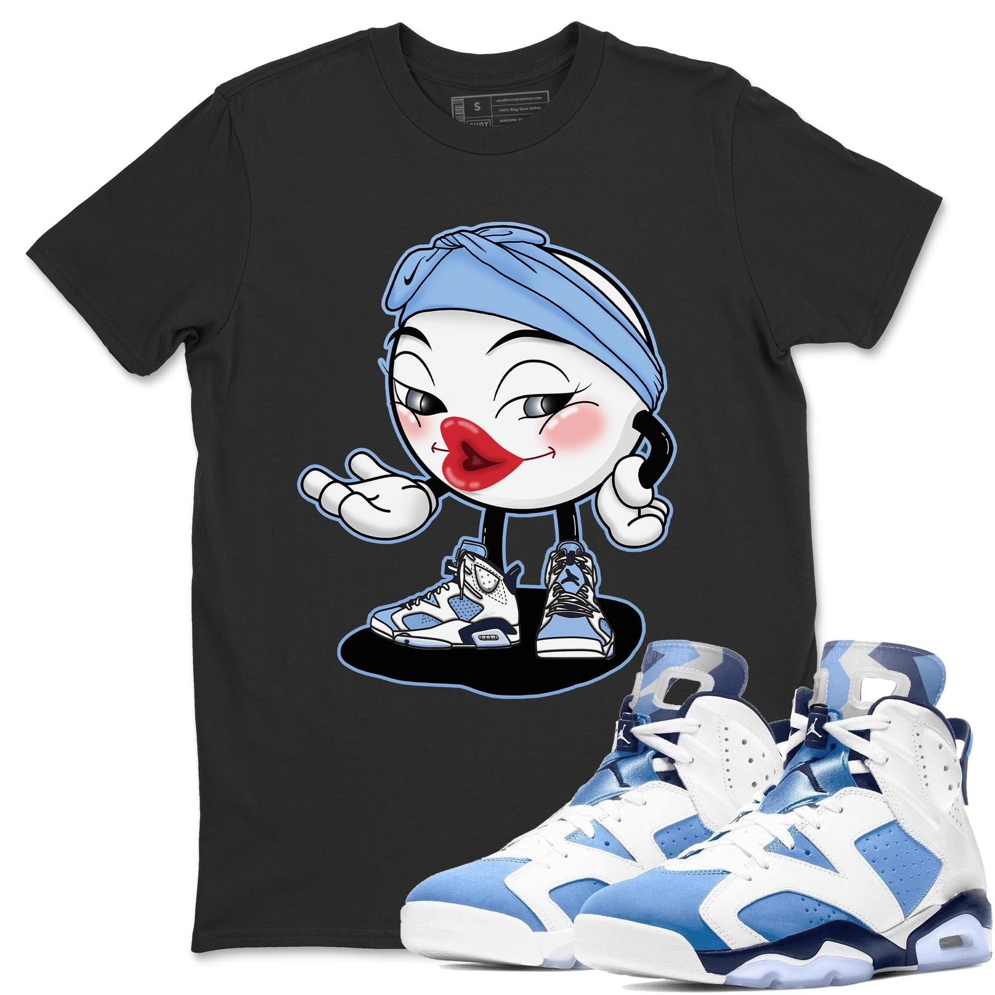 Jordan 6 UNC Sneaker Match Tees Sexy Emoji Sneaker Tees Jordan 6 UNC Sneaker Release Tees Unisex Shirts