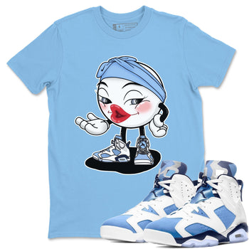 Jordan 6 UNC Sneaker Match Tees Sexy Emoji Sneaker Tees Jordan 6 UNC Sneaker Release Tees Unisex Shirts