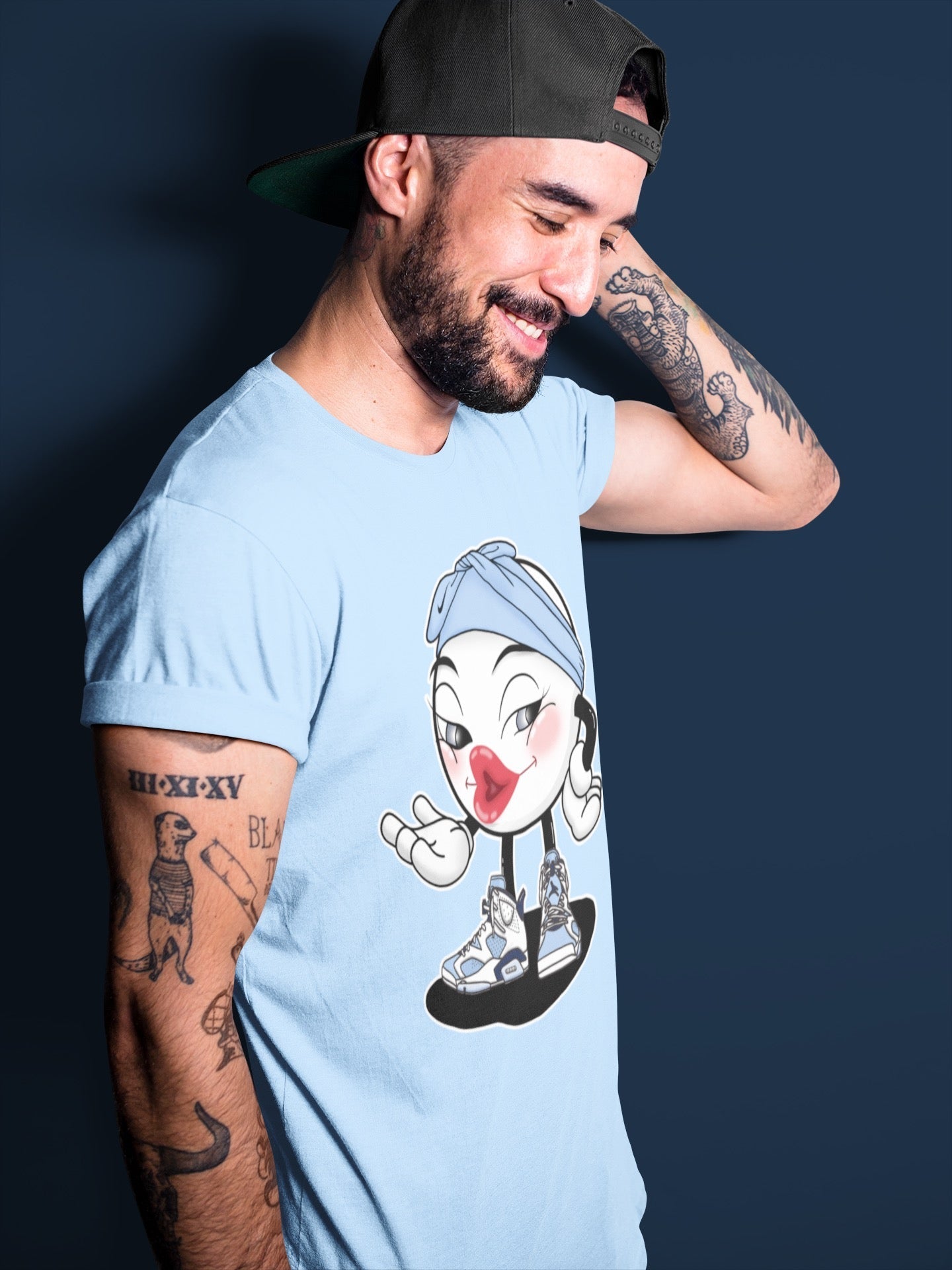 Jordan 6 UNC Sneaker Match Tees Sexy Emoji Sneaker Tees Jordan 6 UNC Sneaker Release Tees Unisex Shirts