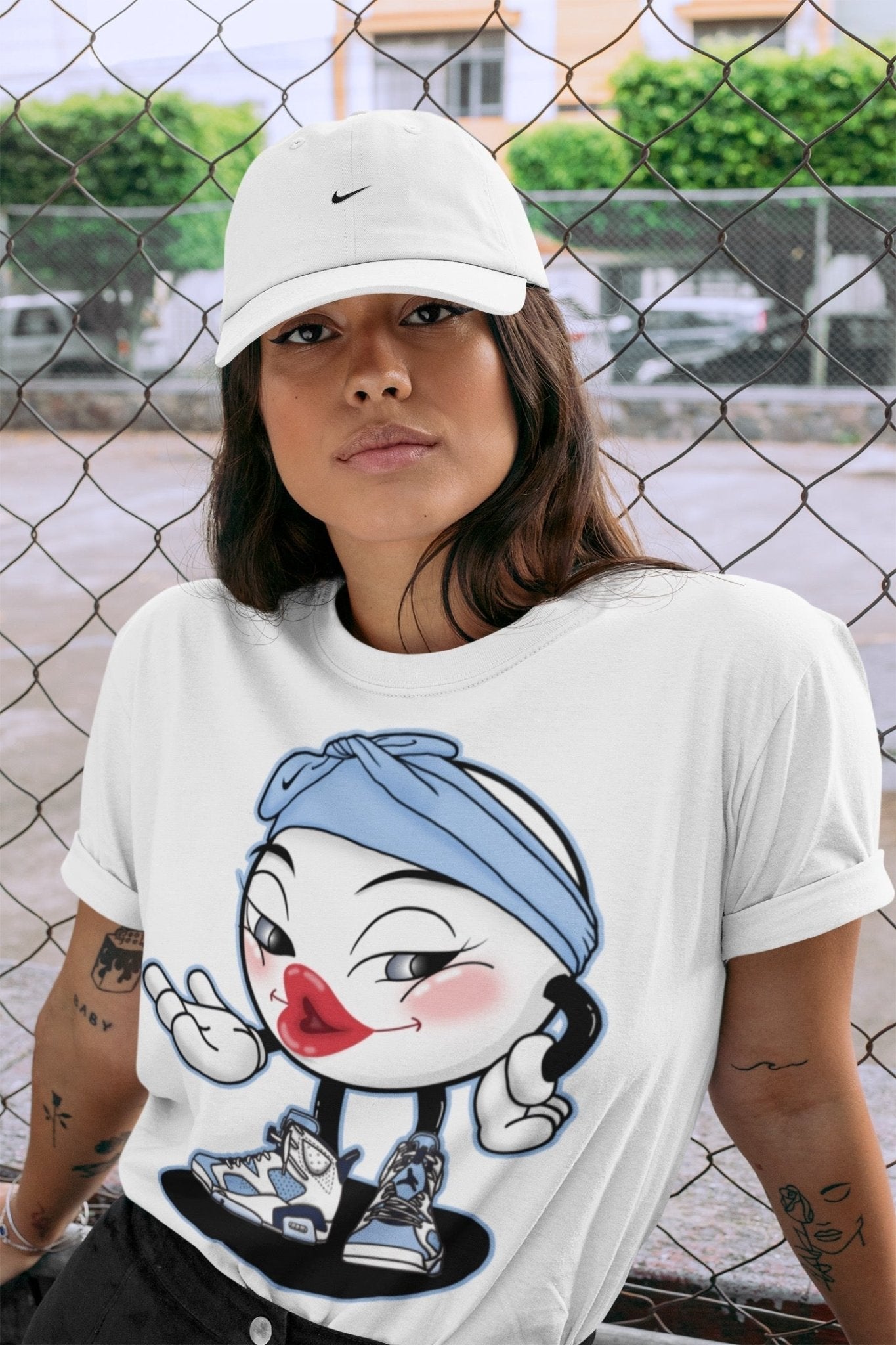 Jordan 6 UNC Sneaker Match Tees Sexy Emoji Sneaker Tees Jordan 6 UNC Sneaker Release Tees Unisex Shirts