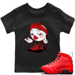 Jordan 9 Chile Red Sneaker Match Tees Sexy Emoji Sneaker Tees Jordan 9 Chile Red Sneaker Release Tees Kids Shirts