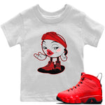 Jordan 9 Chile Red Sneaker Match Tees Sexy Emoji Sneaker Tees Jordan 9 Chile Red Sneaker Release Tees Kids Shirts