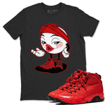 Jordan 9 Chile Red Sneaker Match Tees Sexy Emoji Sneaker Tees Jordan 9 Chile Red Sneaker Release Tees Unisex Shirts