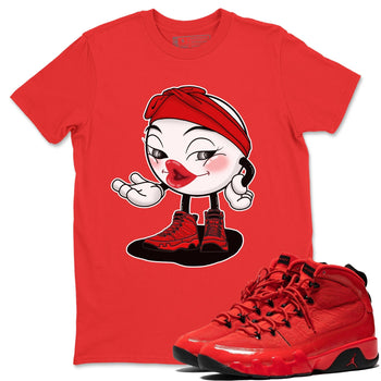 Jordan 9 Chile Red Sneaker Match Tees Sexy Emoji Sneaker Tees Jordan 9 Chile Red Sneaker Release Tees Unisex Shirts