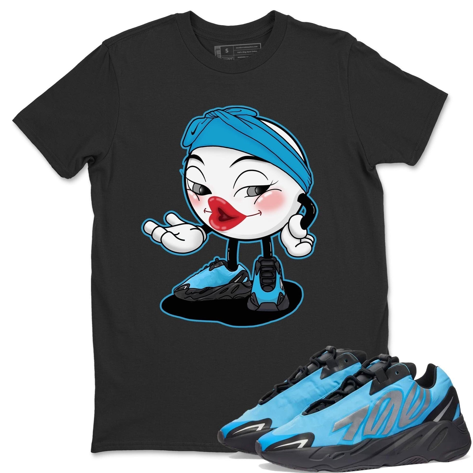 Yeezy 700 Bright Cyan Sneaker Match Tees Sexy Emoji Sneaker Tees Yeezy 700 Bright Cyan Sneaker Release Tees Unisex Shirts