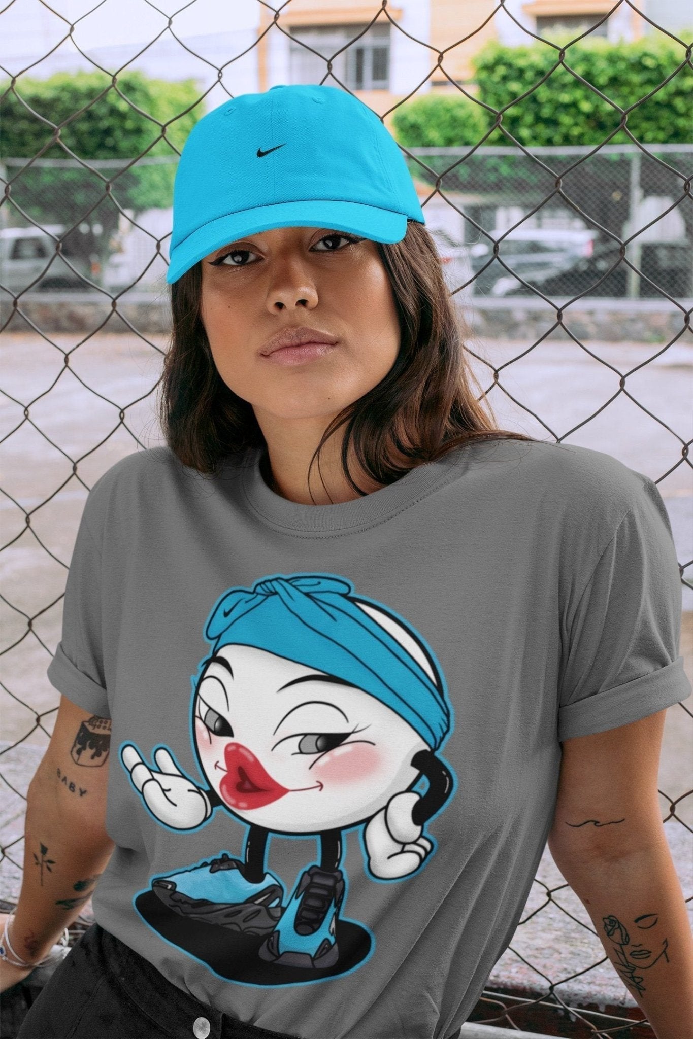 Yeezy 700 Bright Cyan Sneaker Match Tees Sexy Emoji Sneaker Tees Yeezy 700 Bright Cyan Sneaker Release Tees Unisex Shirts