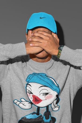 Yeezy 700 Bright Cyan Sneaker Match Tees Sexy Emoji Sneaker Tees Yeezy 700 Bright Cyan Sneaker Release Tees Unisex Shirts