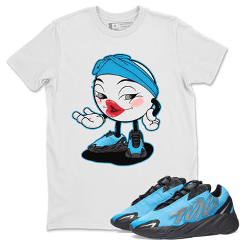 Yeezy 700 Bright Cyan Sneaker Match Tees Sexy Emoji Sneaker Tees Yeezy 700 Bright Cyan Sneaker Release Tees Unisex Shirts