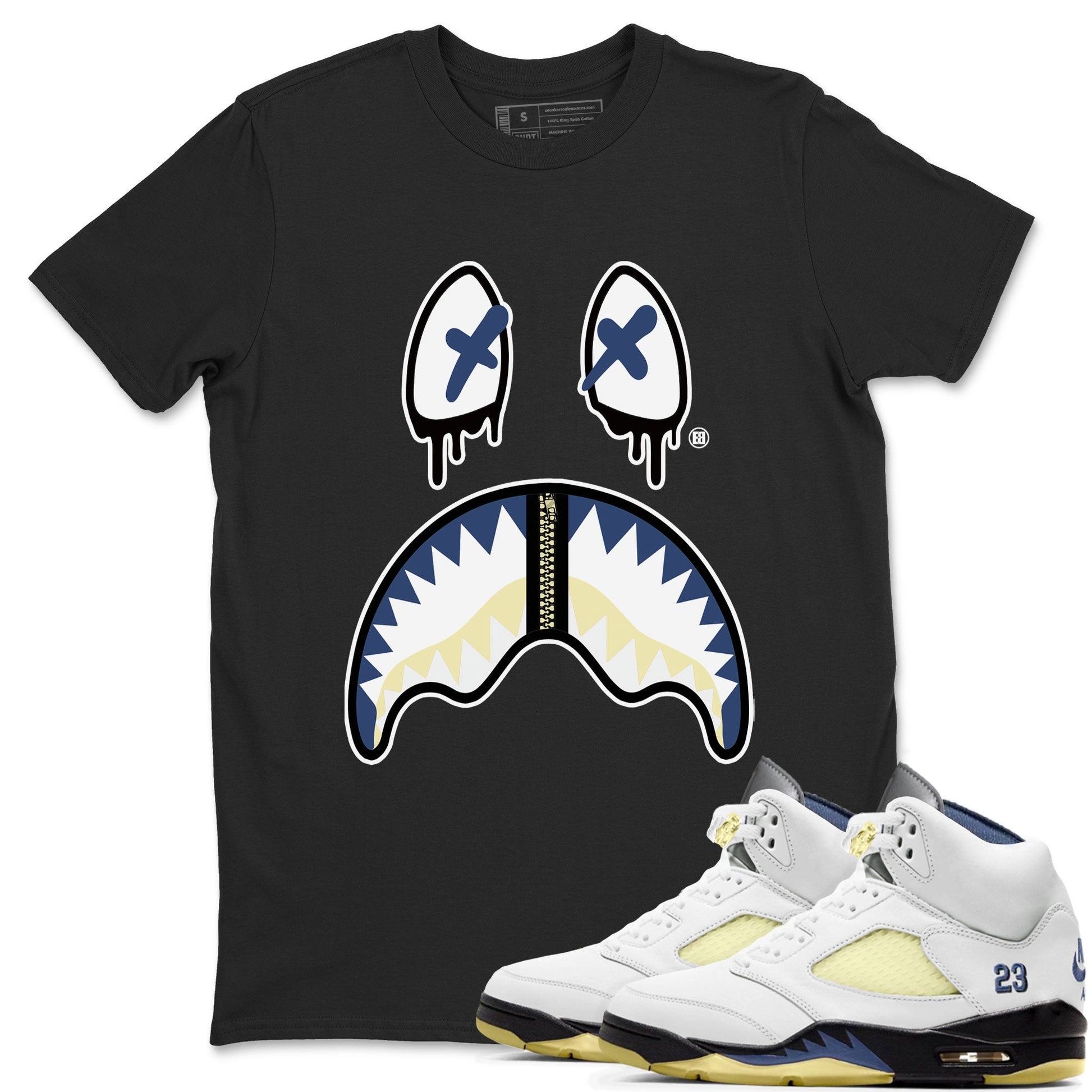 Air Jordan 5 A Ma Maniere x Dawn shirt to match jordans Shark Face sneaker tees Air Jordan 5 A Ma Maniere x Photon Dust SNRT Sneaker Tees Sneaker Matching Shirt Unisex Black 1 T-Shirt