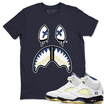 Air Jordan 5 A Ma Maniere x Dawn shirt to match jordans Shark Face sneaker tees Air Jordan 5 A Ma Maniere x Photon Dust SNRT Sneaker Tees Sneaker Matching Shirt Unisex Navy 1 T-Shirt