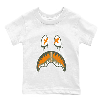 Air Jordan 5 Retro Olive shirt to match jordans Shark Face sneaker tees Air Jordan 5 Olive SNRT Sneaker Tees Sneaker Matching Cotton Shirt baby toddler White 2 cotton Shirt