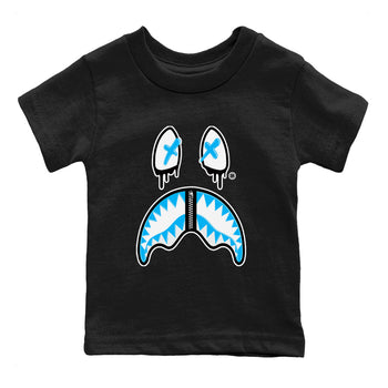 AJ9 Powder Blue shirt to match jordans Shark Face sneaker tees Air Jordan 9 Powder Blue SNRT sneaker release tees baby toddler Black 2 cotton Shirt