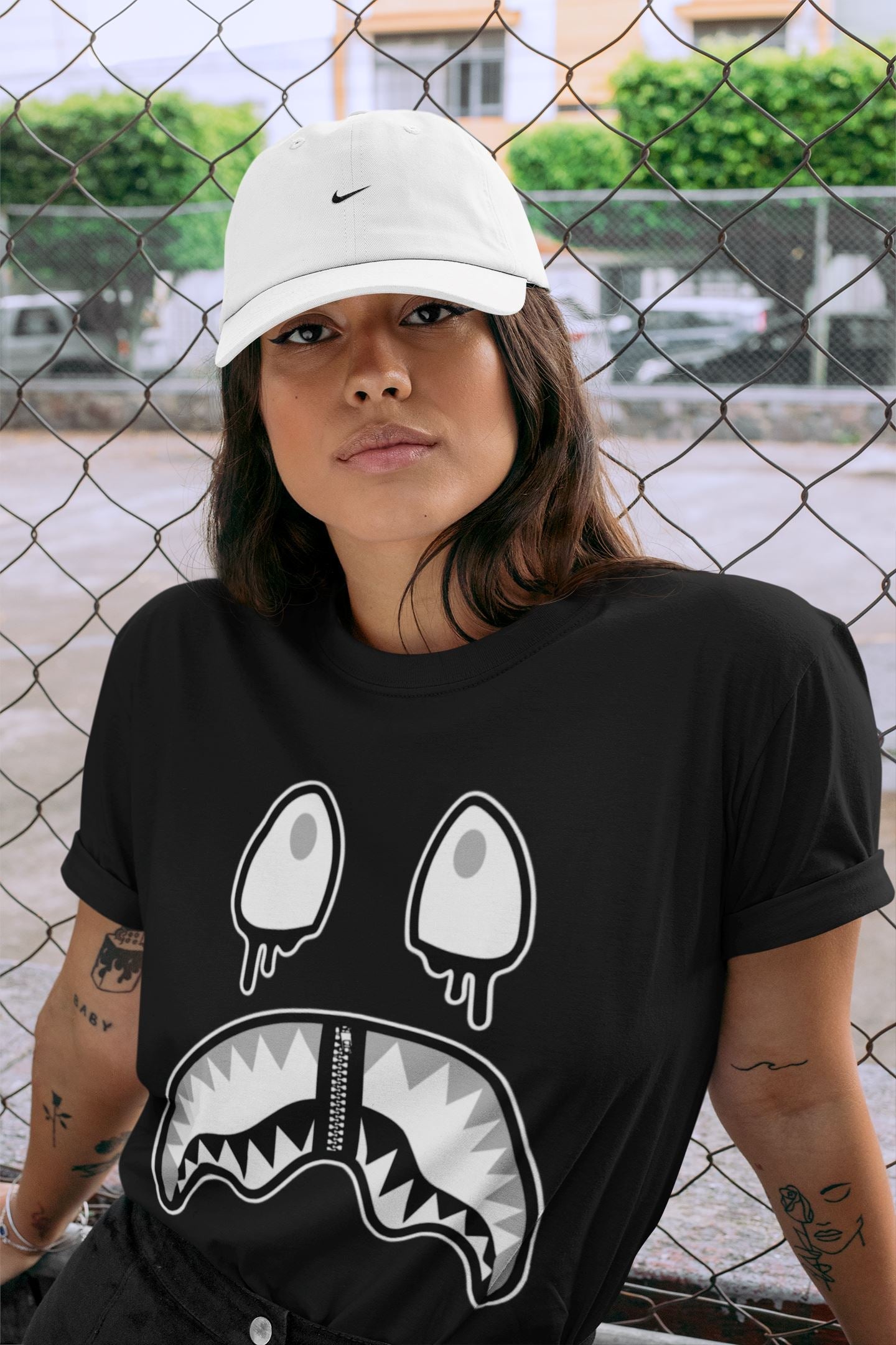 Jordan 4 Military Black Sneaker Match Tees Shark Face Sneaker Tees Jordan 4 Military Black Sneaker Release Tees Unisex Shirts