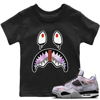 Jordan 4 Zen Master Sneaker Match Tees Shark Face Sneaker Tees Jordan 4 Zen Master Sneaker Release Tees Kids Shirts