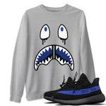 Yeezy 350 Dazzling Blue Sneaker Match Tees Shark Face Sneaker Tees Yeezy 350 Dazzling Blue Sneaker Release Tees Unisex Shirts