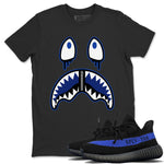 Yeezy 350 Dazzling Blue Sneaker Match Tees Shark Face Sneaker Tees Yeezy 350 Dazzling Blue Sneaker Release Tees Unisex Shirts