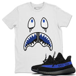 Yeezy 350 Dazzling Blue Sneaker Match Tees Shark Face Sneaker Tees Yeezy 350 Dazzling Blue Sneaker Release Tees Unisex Shirts