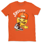 Jordan 1 Electro Orange Sneaker Match Tees Sheesh Sneaker Tees Jordan 1 Electro Orange Sneaker Release Tees Unisex Shirts